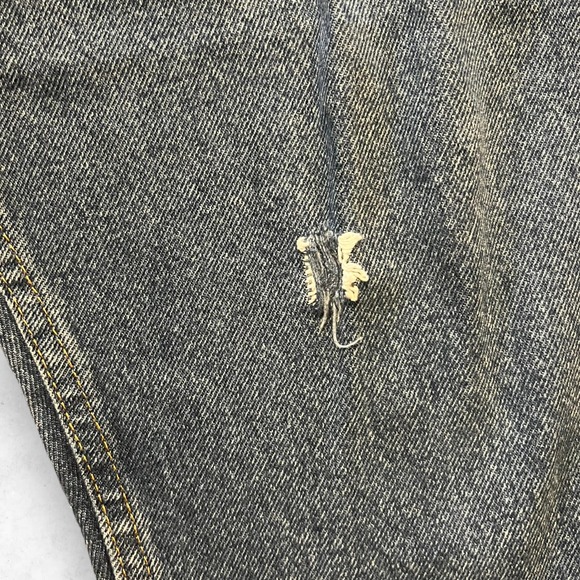 Wrangler Relaxed Fit Work Jeans Men's Size 42 x 30 Distressed Blue - Picture 9 of 12